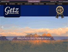 Tablet Screenshot of getzfuneralhome.com